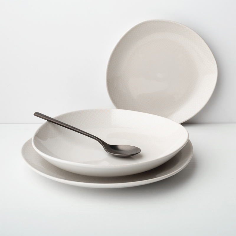 Set farfurii ceramice 12 buc - Elements North Organic Structure