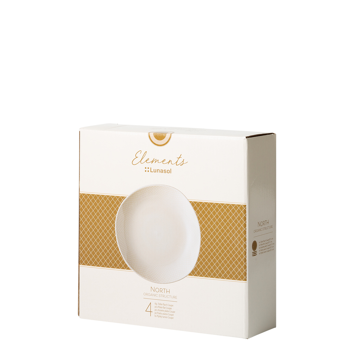 Farfurii pentru desert Coupe 21 cm 4 buc | Elements North