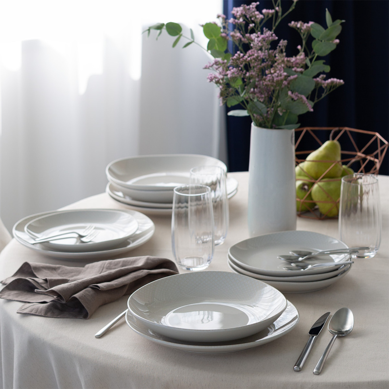 Set farfurii ceramice 12 buc - Elements North Organic Structure