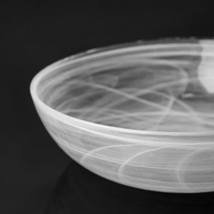 Bol alb 18 cm - Elements Glass