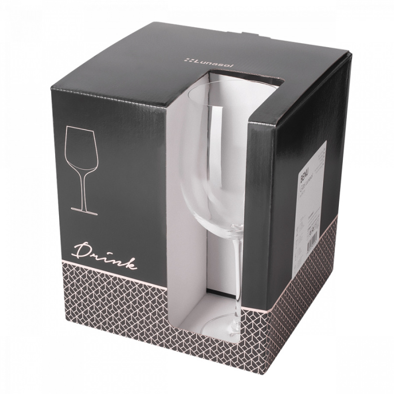Pahare pentru vin roșu 850 ml set 4 buc - Benu Glas Lunasol META Glas