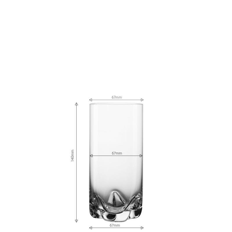 Pahare Tumbler 350 ml set 4 buc - Anno Glas Lunasol META Glass