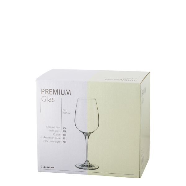 Pahare Sauvignon blanc 340 ml set 6 buc - Premium Glas Crystal