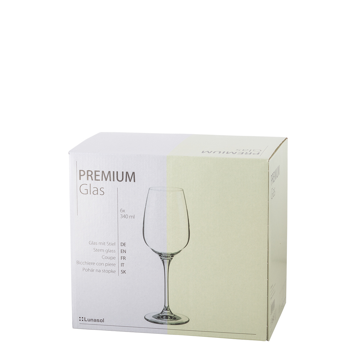 Pahare Sauvignon blanc 340 ml set 6 buc - Premium Glas Crystal