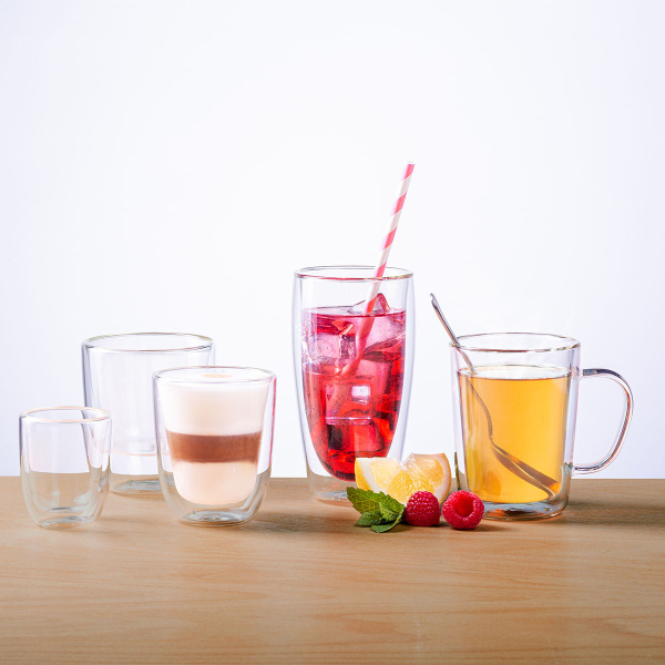 Pahar BASIC Glas Double Wall 190 ml - set 4 buc.