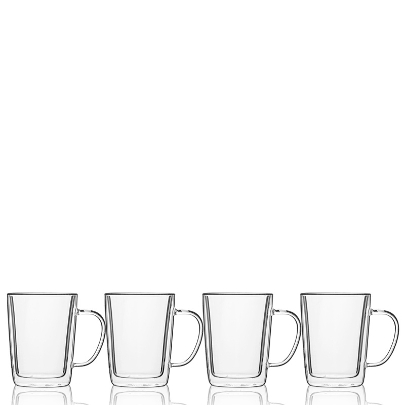 Ceașcă BASIC Glas Double Wall 300 ml - set 4 buc.