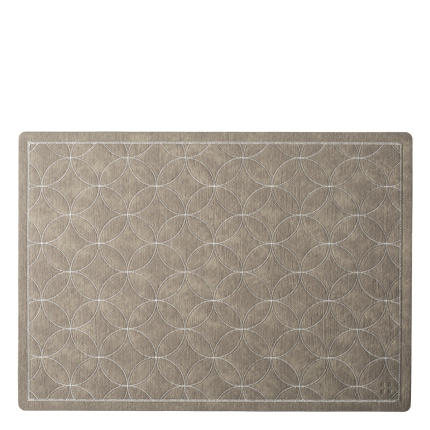 Suport de farfurie Stitch taupe 45×32 cm | Elements Ambiente
