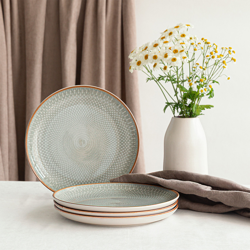 Farfurie întinsă Coupe 27 cm set 4 buc - Elements Day Mandala