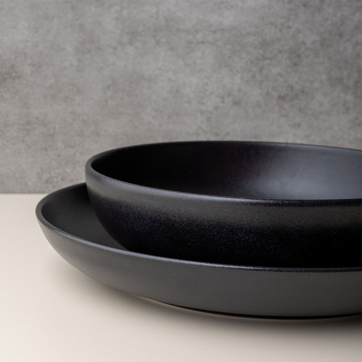 Farfurie adâncă U-Coupe 21 cm - Basic black mat