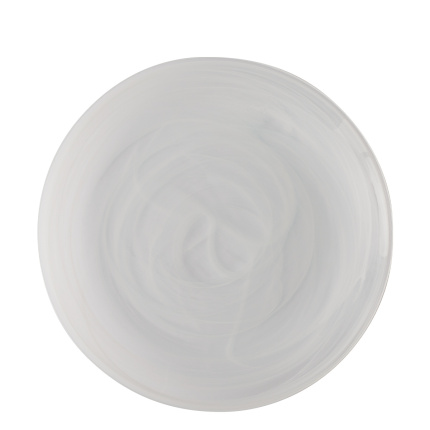 Farfurie întinsă albă 28 cm - Elements Glass