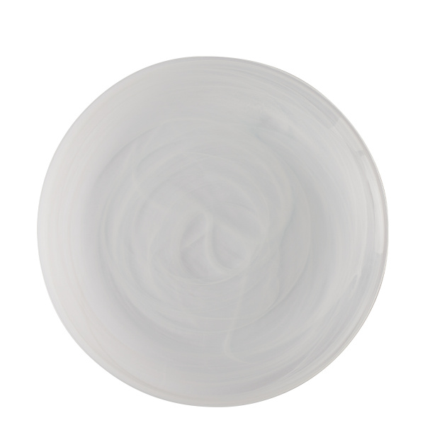 Farfurie întinsă albă 28 cm - Elements Glass
