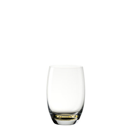 Pahar Tumbler 460 ml bază galbenă | Optima Glas