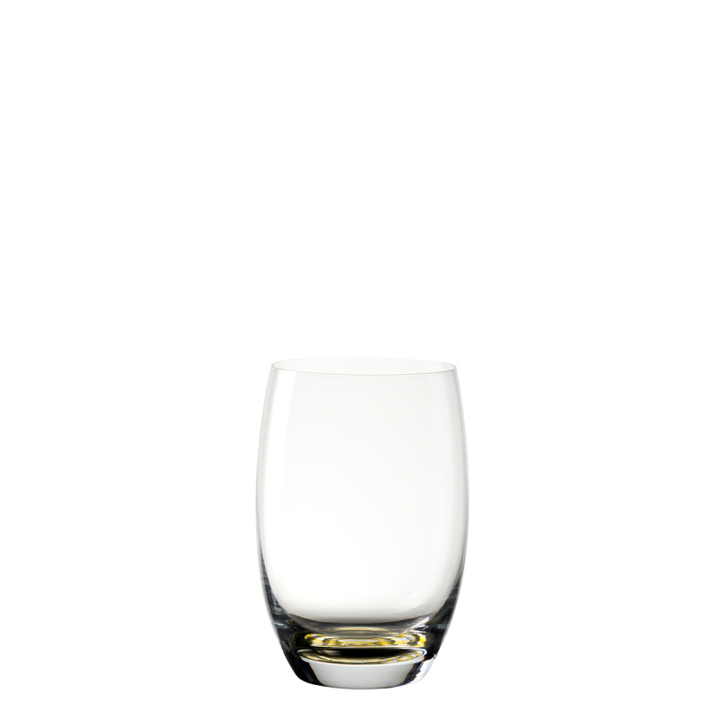 Pahar Tumbler 460 ml bază galbenă | Optima Glas