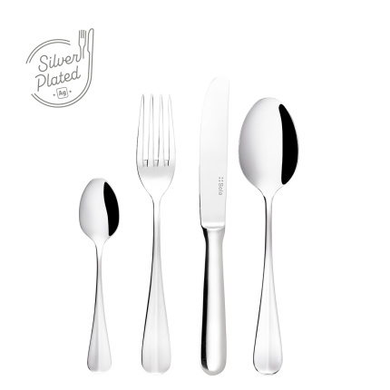 Set desert argintat 24 piese | Baguette Sola