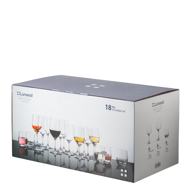Set de pahare pentru începători 18 buc | Anno Premium Glas