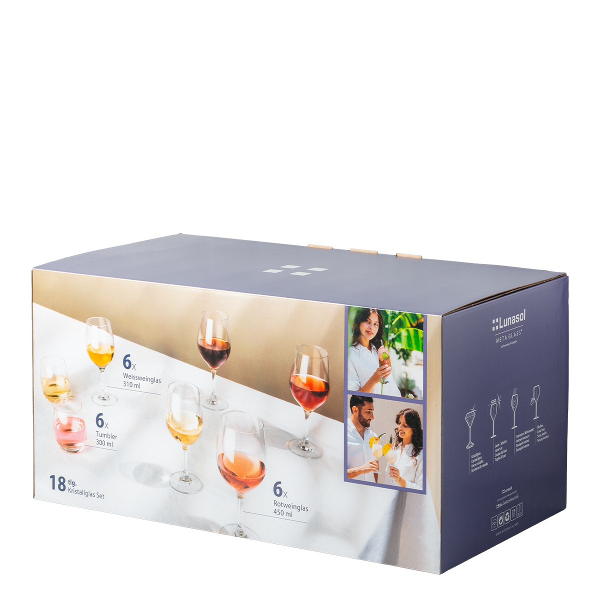 Set de pahare pentru începători 18 buc | Anno Premium Glas