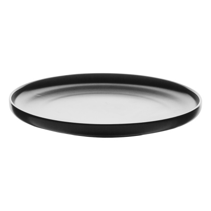Farfurie desert Coupe neagră 20 cm – Flow