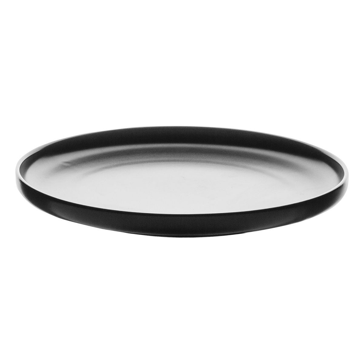 Farfurie desert Coupe neagră 20 cm – Flow