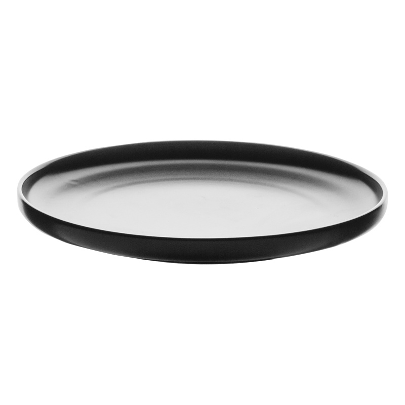 Farfurie desert Coupe neagră 20 cm – Flow
