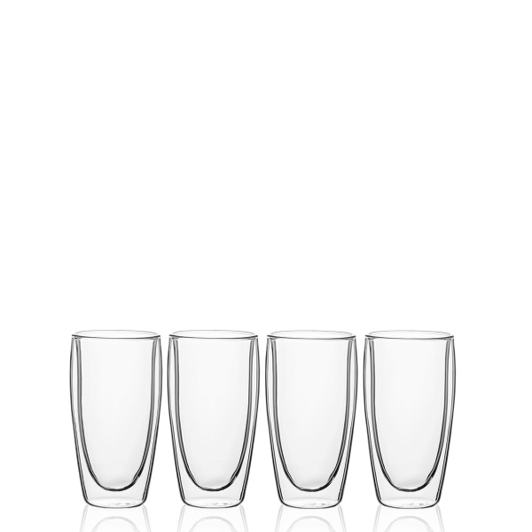 Pahar BASIC Glas Double Wall 330 ml - set 4 buc.
