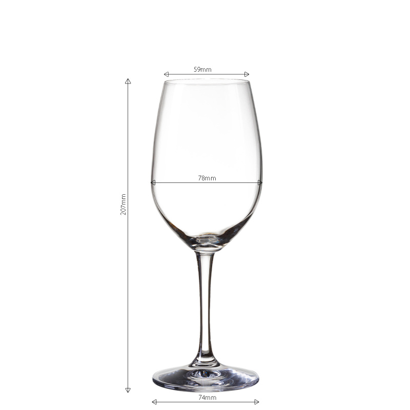 Pahare pentru vin roșu 380 ml set 4 buc - BASIC Glas Lunasol META Glass