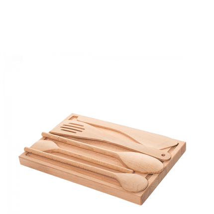 Set din lemn 6 buc. - Basic
