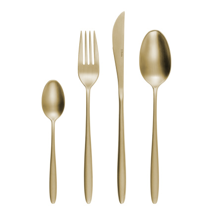 Set tacâmuri 16 piese Vivo champagne | Sola