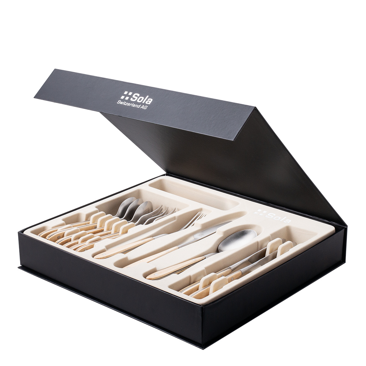 Set tacâmuri 16 piese | Gaya Exeter Bistro Maple