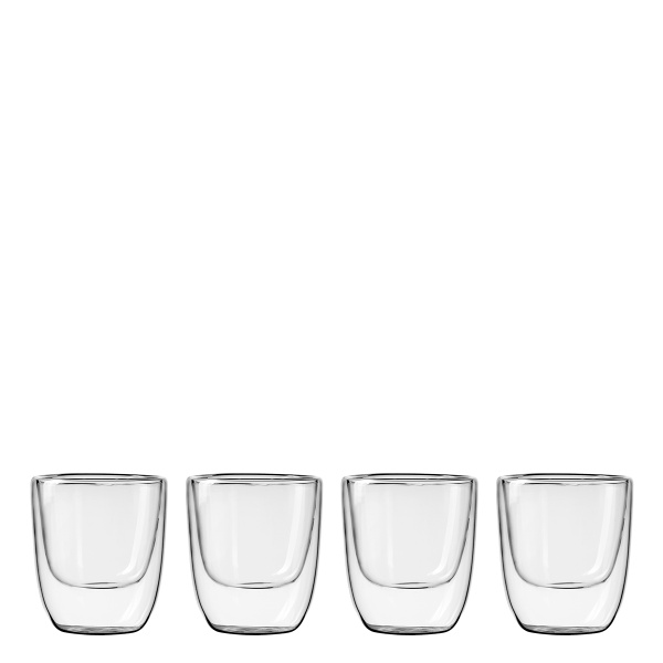 Pahar BASIC Glas Double Wall 250 ml - set 4 buc.