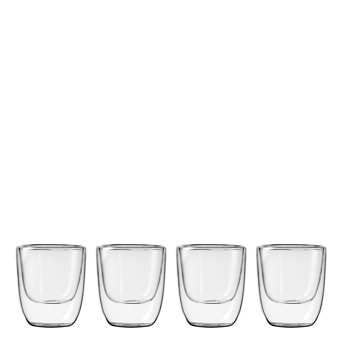 Pahar BASIC Glas Double Wall 250 ml - set 4 buc.