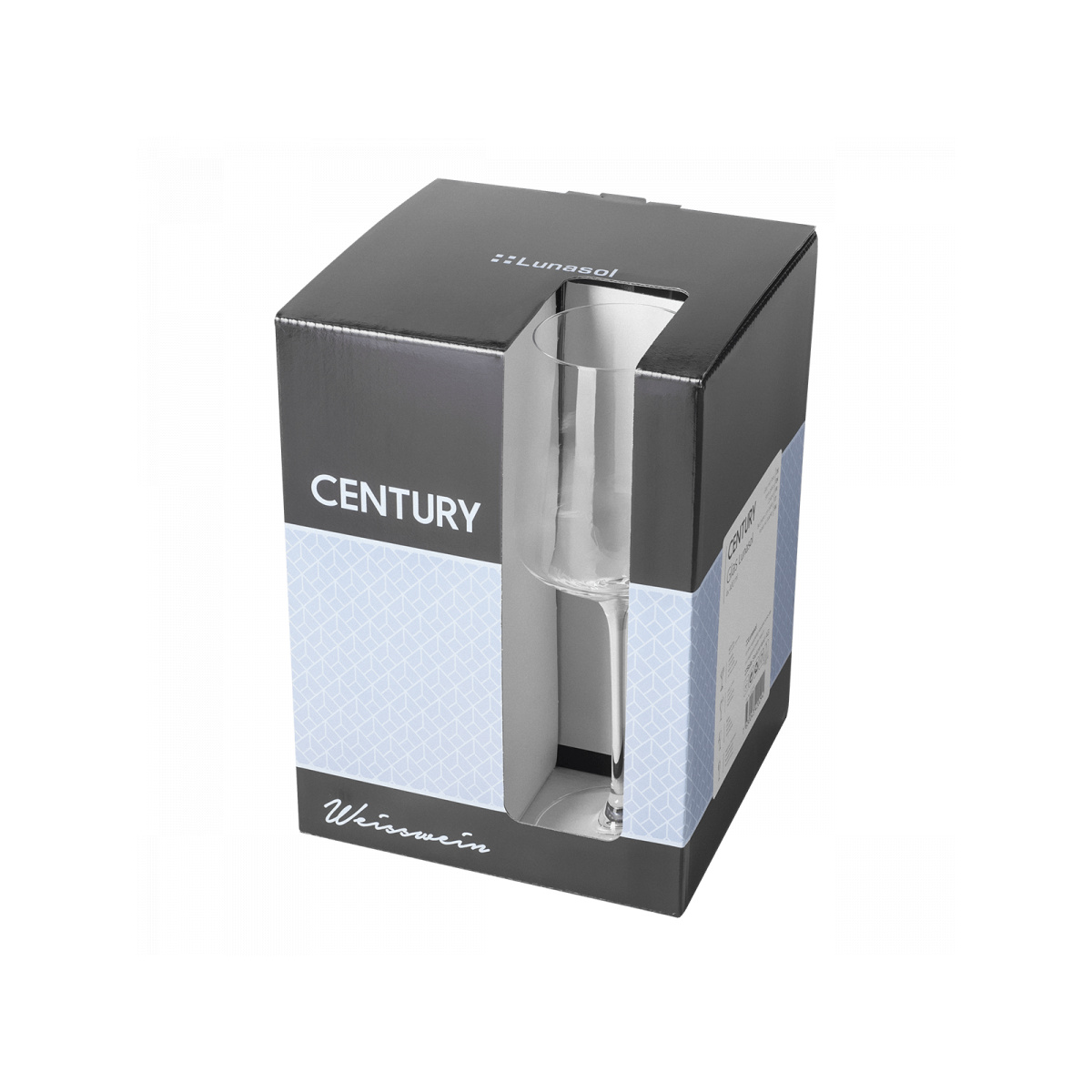 Pahare pentru vin alb 400 ml set 4 buc - Century Glas Lunasol