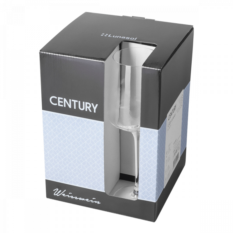 Pahare pentru vin alb 400 ml set 4 buc - Century Glas Lunasol