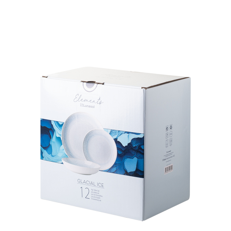 Set farfurii 12 buc. | Elements Glacial Ice
