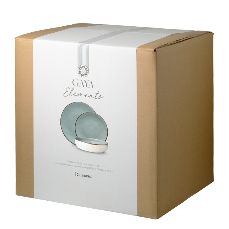 Set farfurii ceramice 18 piese - Gaya Elements Day North