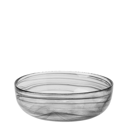 Bol negru 21 cm - Elements Glass