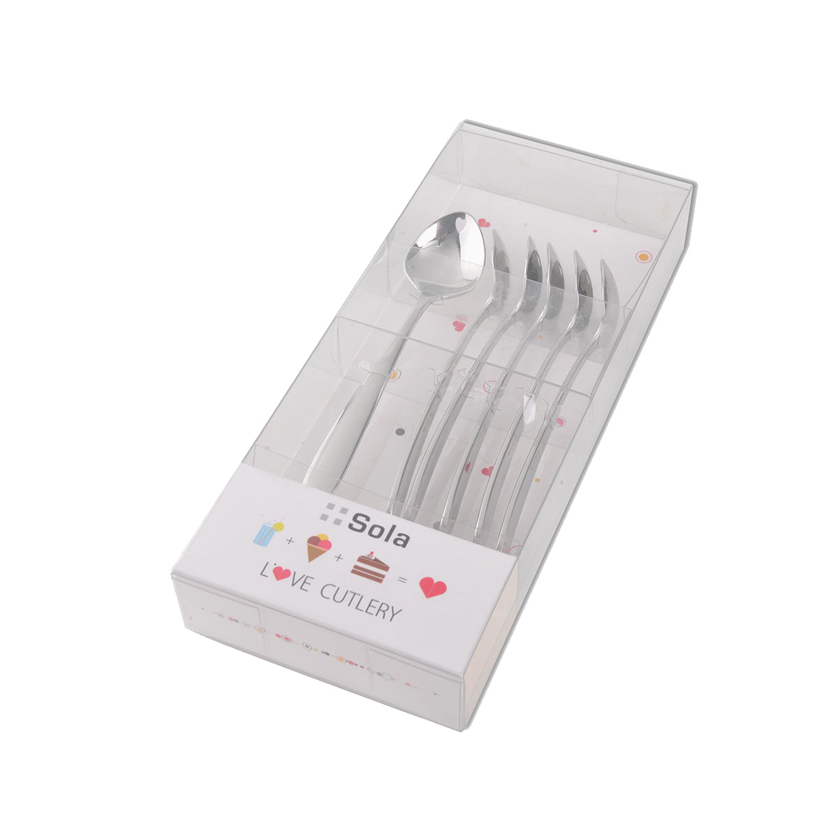 Lingurițe pentru înghețată cu inimioară set 6 buc. - Love Cutlery