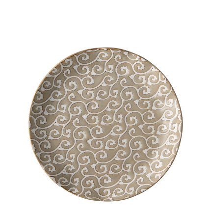 Farfurie întinsă Wavy 25 cm | Levante Pearl