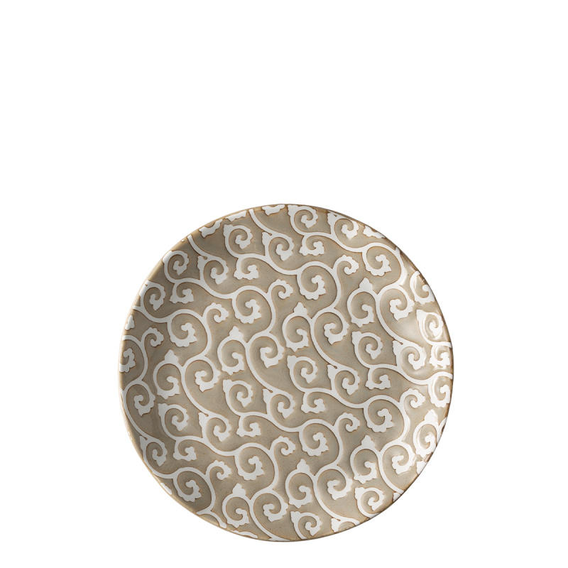 Farfurie întinsă Wavy 20,5 cm | Levante Pearl