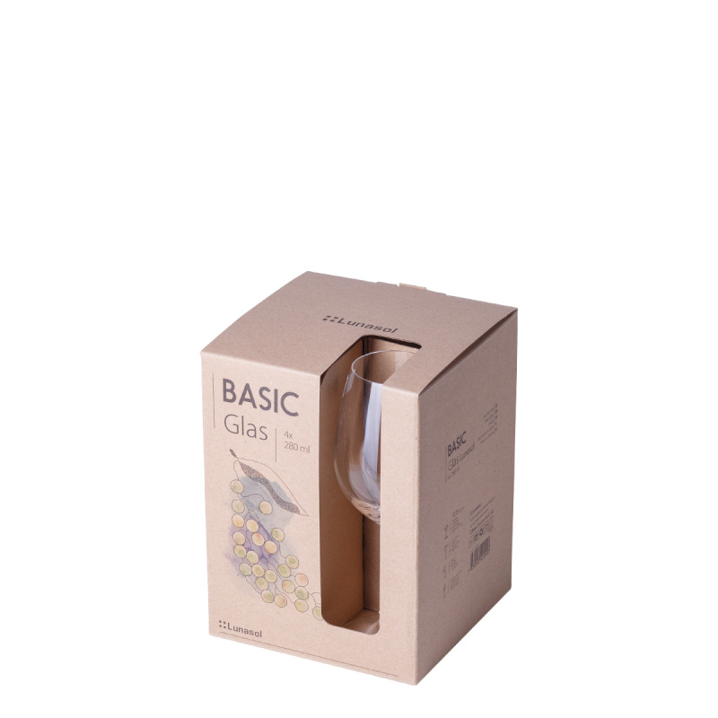 Pahare pentru vin alb 280 ml set 4 buc - BASIC Glas Lunasol META Glass