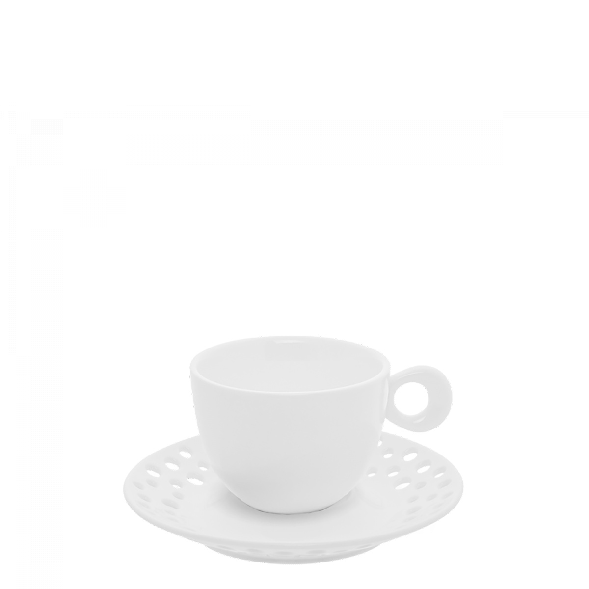 Farfurioară pentru cafea mocca perforată ø 12,5 cm — Flow Lunasol