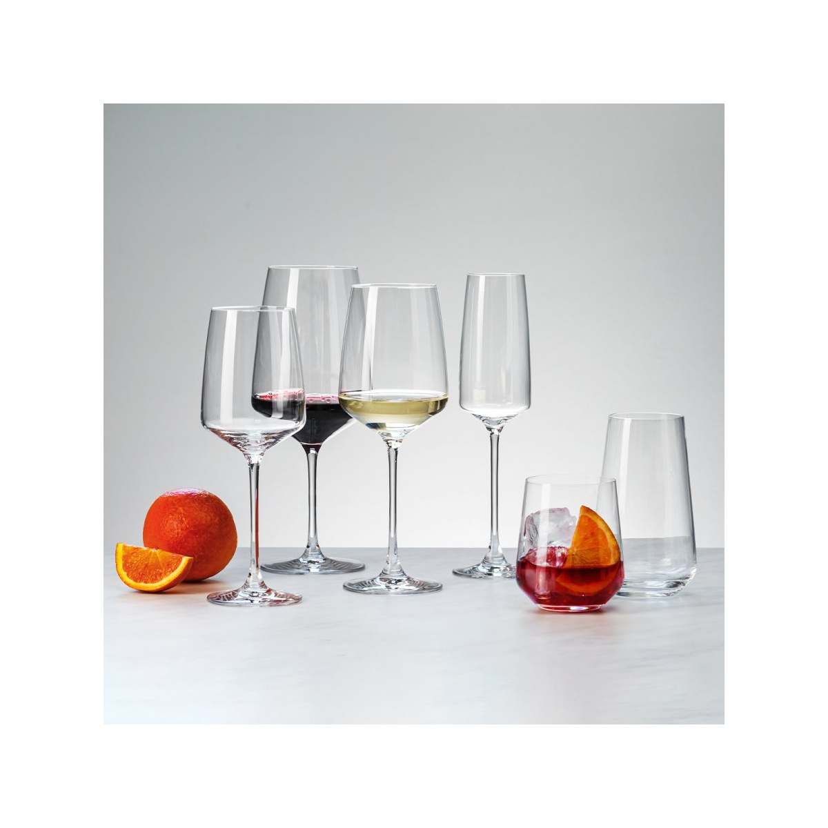 Pahare pentru vin alb 400 ml set 4 buc - Century Glas Lunasol