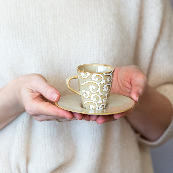 Farfurioară pentru cafea mokka ø 12,5 cm | Levante Pearl
