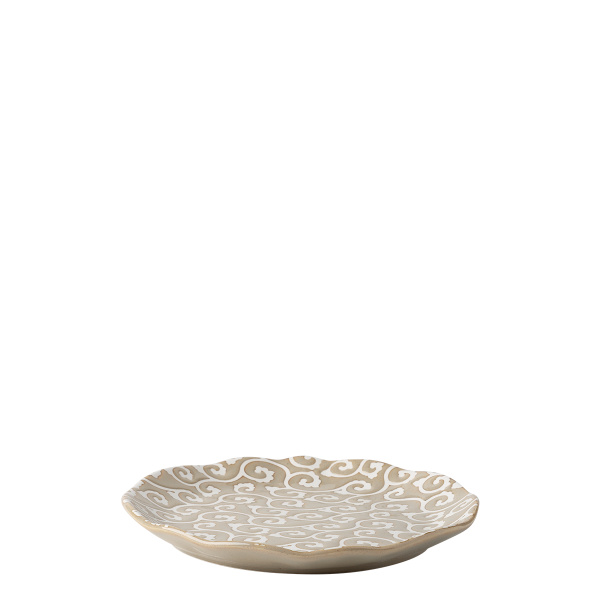 Farfurie întinsă Wavy 20,5 cm | Levante Pearl