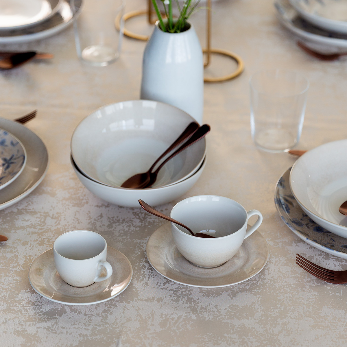 Set de cafea 8 piese | Elements Vulcano Sand