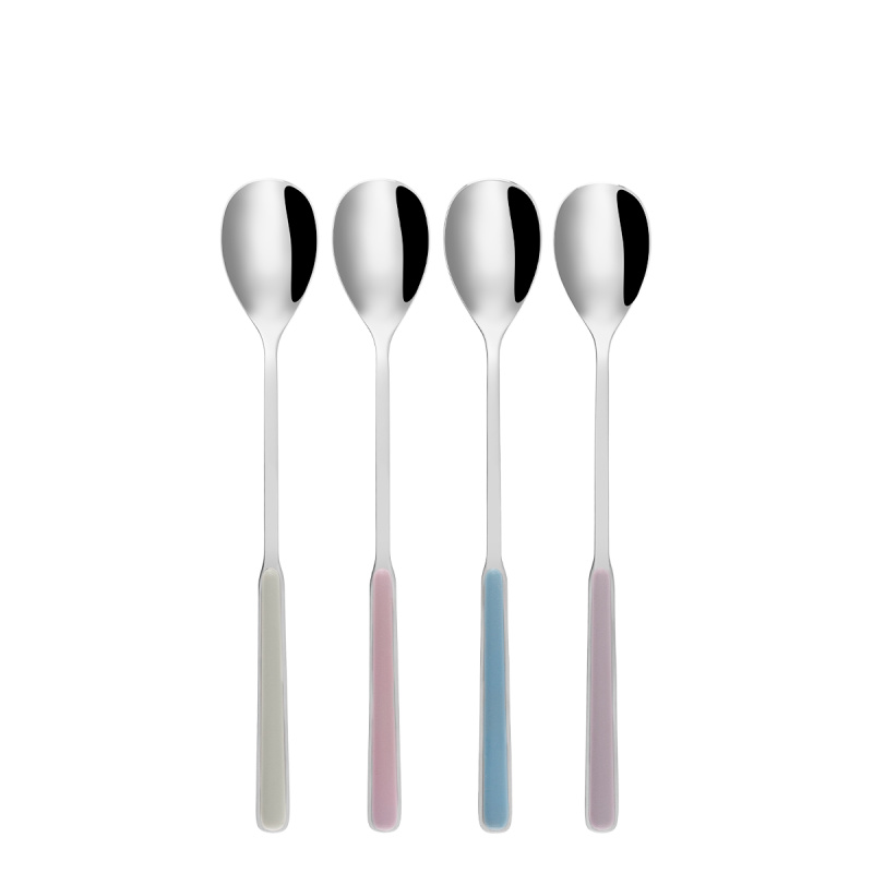 Set 4 lingurițe pentru latte/limonadă - Gallery pastel mix