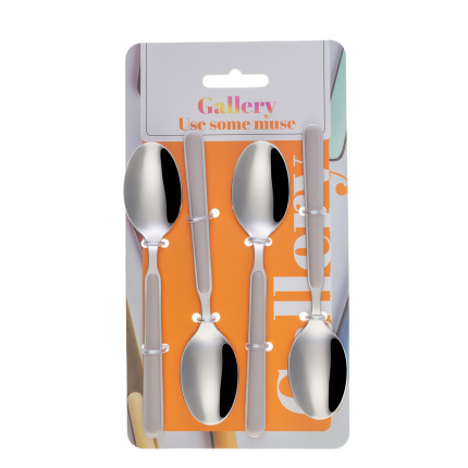 Set 4 lingurițe de cafea - Gallery bej