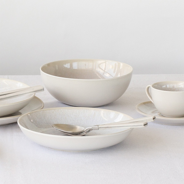 Farfurie adâncă, rotundă, Coupe, 23 cm, set 4 piese, Elements North