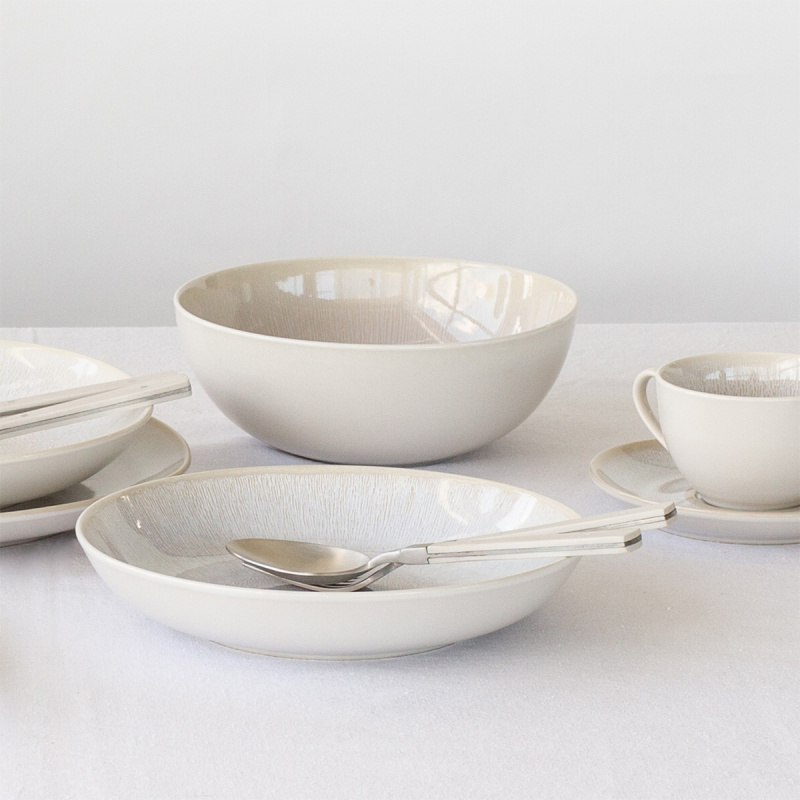 Farfurie adâncă, rotundă, Coupe, 23 cm, set 4 piese, Elements North