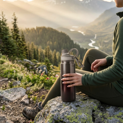 Sticlă 850 ml ombre roșie | to Go Lusol