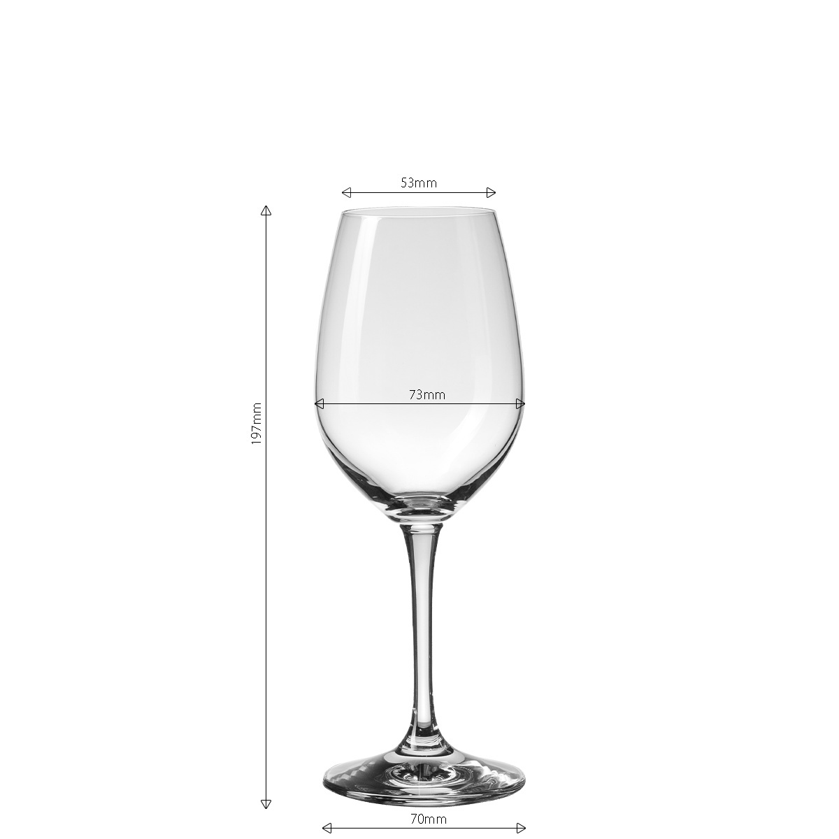Pahare pentru vin alb 280 ml set 4 buc - BASIC Glas Lunasol META Glass